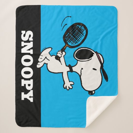 Erdnüsse | Snoopy Plays Tennis Sherpadecke (Vorderseite)