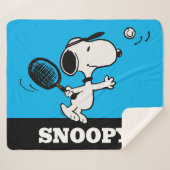 Erdnüsse | Snoopy Plays Tennis Sherpadecke (Vorderseite (Horizontal))