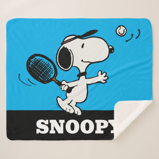 Erdnüsse | Snoopy Plays Tennis Sherpadecke (Vorderseite (Horizontal))
