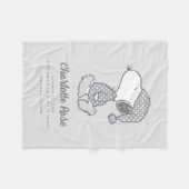 Erdnüsse | Snoopy Polka Dot Pajamas Baby Fleecedecke (Vorderseite (Horizontal))