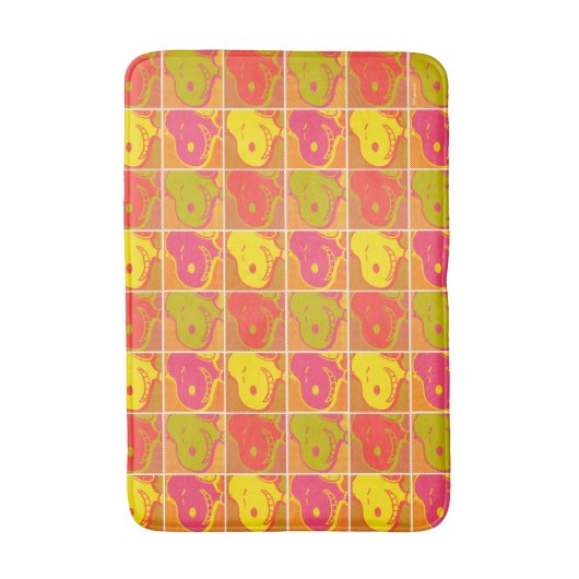 Erdnüsse | Snoopy Pop Art Pattern Badematte (Vorderseite Vertikal)