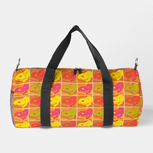 Erdnüsse | Snoopy Pop Art Pattern Duffle Bag (Rückseite)