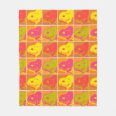 Erdnüsse | Snoopy Pop Art Pattern Fleecedecke (Vorderseite)