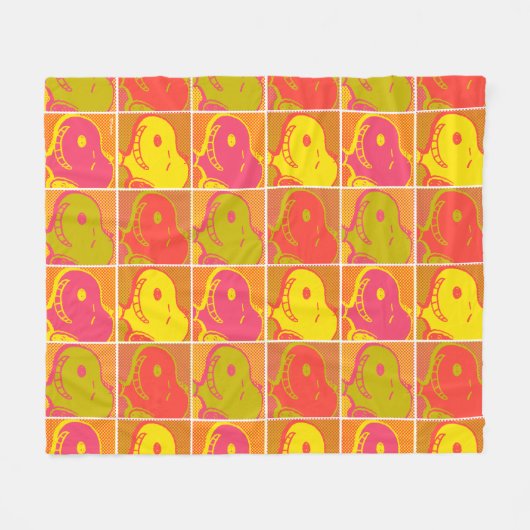 Erdnüsse | Snoopy Pop Art Pattern Fleecedecke (Vorderseite (Horizontal))