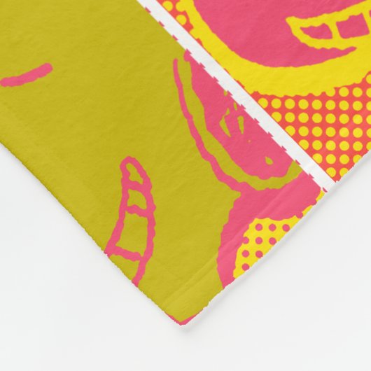 Erdnüsse | Snoopy Pop Art Pattern Fleecedecke (Ecke)