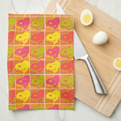 Erdnüsse | Snoopy Pop Art Pattern Geschirrtuch (Viertel Falte)