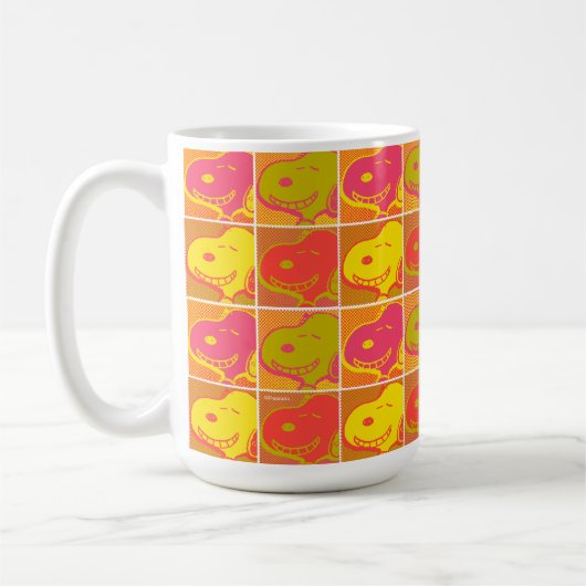 Erdnüsse | Snoopy Pop Art Pattern Kaffeetasse (Links)