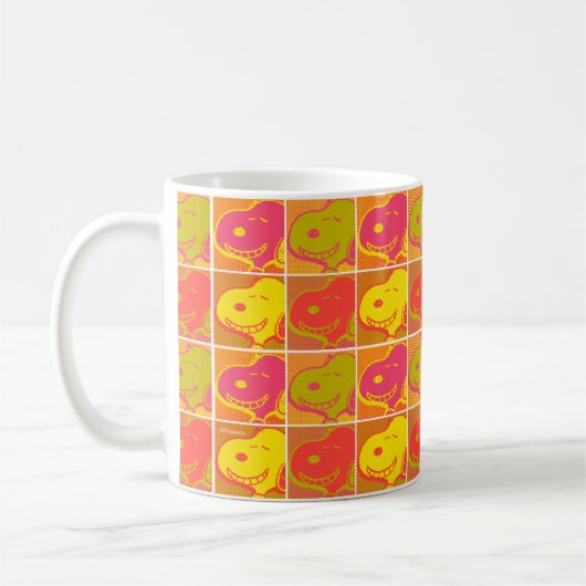 Erdnüsse | Snoopy Pop Art Pattern Kaffeetasse (Links)