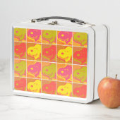 Erdnüsse | Snoopy Pop Art Pattern Metall Brotdose (Beispiel)