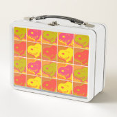 Erdnüsse | Snoopy Pop Art Pattern Metall Brotdose (Vorderseite)