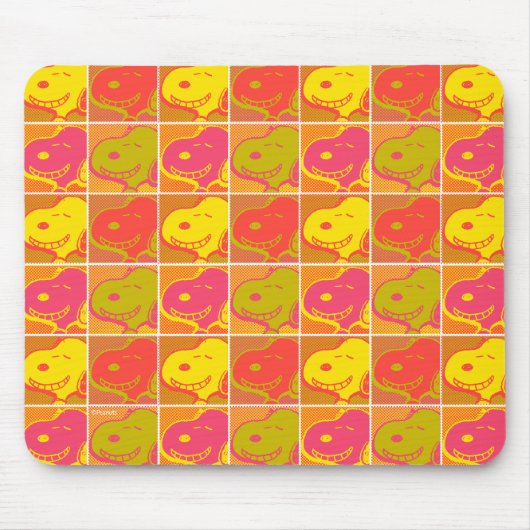 Erdnüsse | Snoopy Pop Art Pattern Mousepad (Vorne)