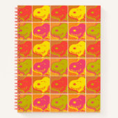 Erdnüsse | Snoopy Pop Art Pattern Notizblock (Vorderseite)