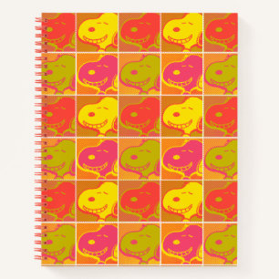 Erdnüsse   Snoopy Pop Art Pattern Notizblock