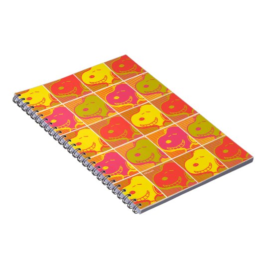 Erdnüsse | Snoopy Pop Art Pattern Notizblock (Rechte Seite)