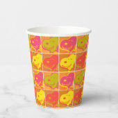 Erdnüsse | Snoopy Pop Art Pattern Pappbecher (Links)