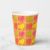 Erdnüsse | Snoopy Pop Art Pattern Pappbecher (Rechts)