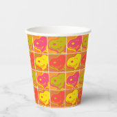 Erdnüsse | Snoopy Pop Art Pattern Pappbecher (Vorderseite)