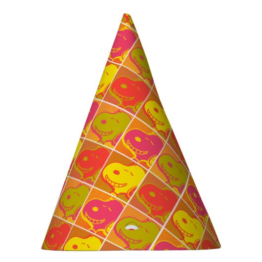 Erdnüsse | Snoopy Pop Art Pattern Partyhütchen (Rechts)