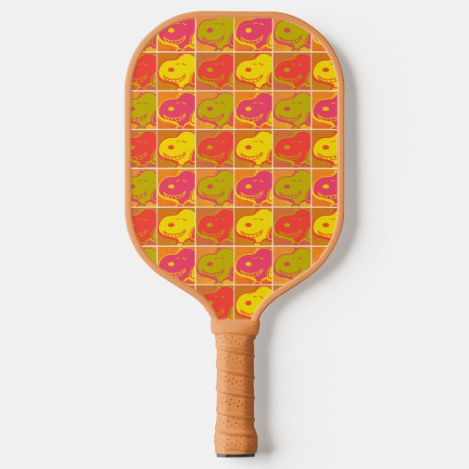 Erdnüsse | Snoopy Pop Art Pattern Pickleball Schläger (Vorderseite)