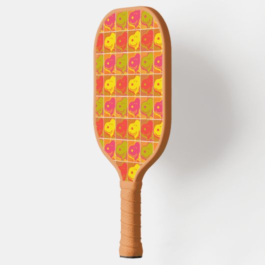 Erdnüsse | Snoopy Pop Art Pattern Pickleball Schläger (Links)
