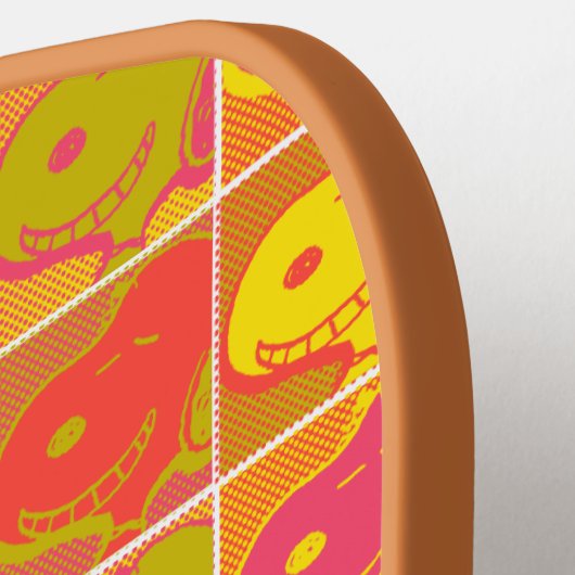 Erdnüsse | Snoopy Pop Art Pattern Pickleball Schläger (Linke Seite)