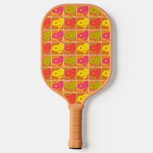 Erdnüsse | Snoopy Pop Art Pattern Pickleball Schläger (Rückseite)