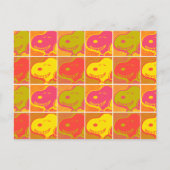 Erdnüsse | Snoopy Pop Art Pattern Postkarte (Vorderseite)