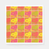 Erdnüsse | Snoopy Pop Art Pattern Serviette (Vorderseite)