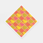 Erdnüsse | Snoopy Pop Art Pattern Serviette (Ecke)