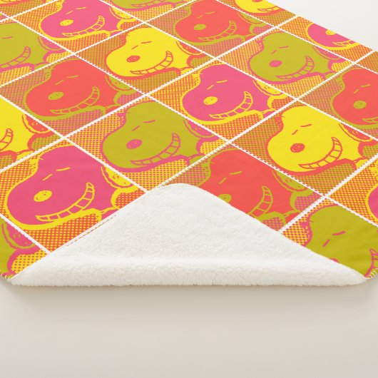 Erdnüsse | Snoopy Pop Art Pattern Sherpadecke (3/4)