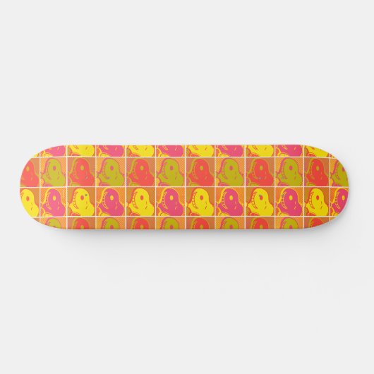 Erdnüsse | Snoopy Pop Art Pattern Skateboard (Horizontal)