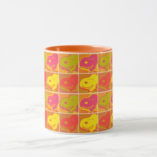 Erdnüsse | Snoopy Pop Art Pattern Tasse (Zentrum)