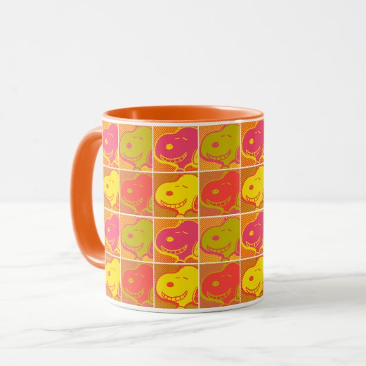 Erdnüsse | Snoopy Pop Art Pattern Tasse (Vorderseite Links)