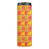 Erdnüsse | Snoopy Pop Art Pattern Thermosbecher (Rückseite)