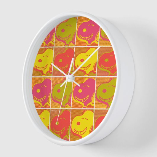 Erdnüsse | Snoopy Pop Art Pattern Uhr (Winkel)