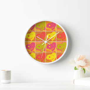 Erdnüsse   Snoopy Pop Art Pattern Uhr