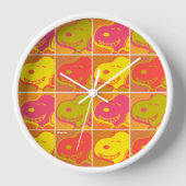 Erdnüsse | Snoopy Pop Art Pattern Uhr (Vorderseite)