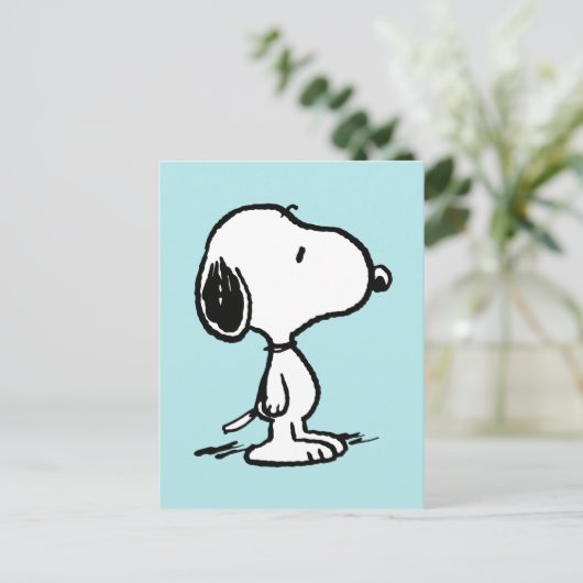 Erdnüsse | Snoopy Postkarte (Stehend Vorderseite)