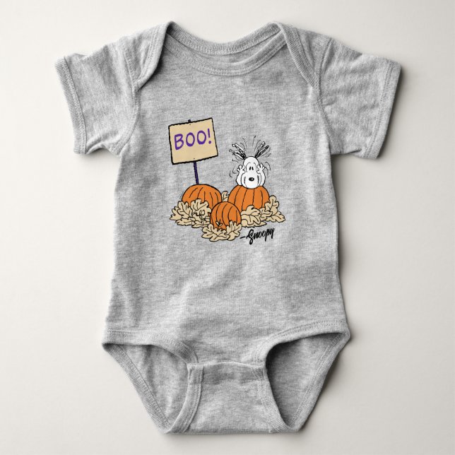 Erdnüsse | Snoopy Pumpkin Patch Boo! Baby Strampler (Vorderseite)