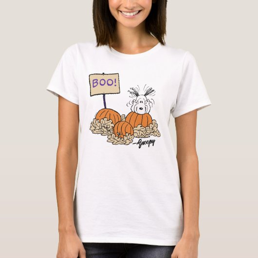 Erdnüsse | Snoopy Pumpkin Patch Boo! T-Shirt (Vorderseite)