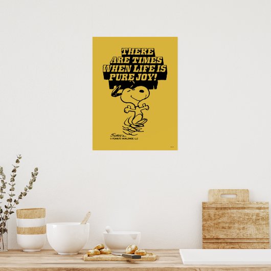 Erdnüsse | Snoopy Pure Joy Poster (Küche)