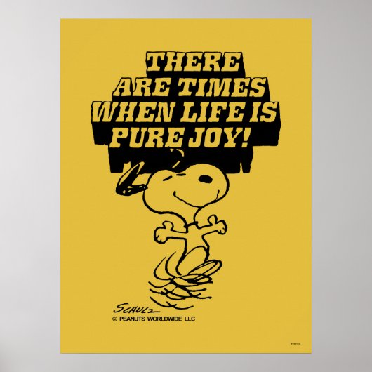 Erdnüsse | Snoopy Pure Joy Poster (Vorne)
