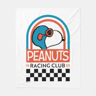 Erdnüsse   Snoopy Racing Club Fleecedecke