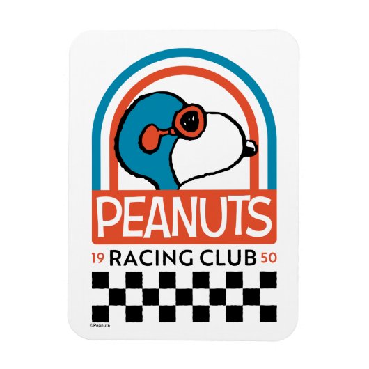 Erdnüsse | Snoopy Racing Club Magnet (Vertikal)