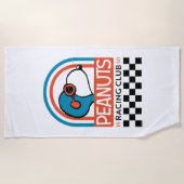 Erdnüsse | Snoopy Racing Club Strandtuch (Vorderseite)
