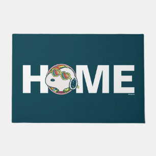 Erdnüsse Snoopy Rainbow Heart Sonnenbrille Fußmatte