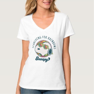 Erdnüsse   Snoopy Rainbow Heart Sonnenbrille T-Shirt