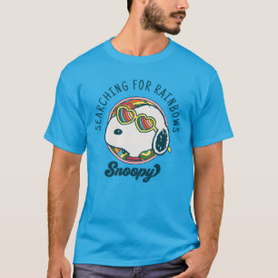 Erdnüsse Snoopy Rainbow Heart Sonnenbrille T-Shirt