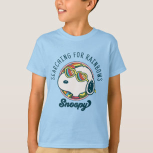 Erdnüsse   Snoopy Rainbow Heart Sonnenbrille T-Shirt