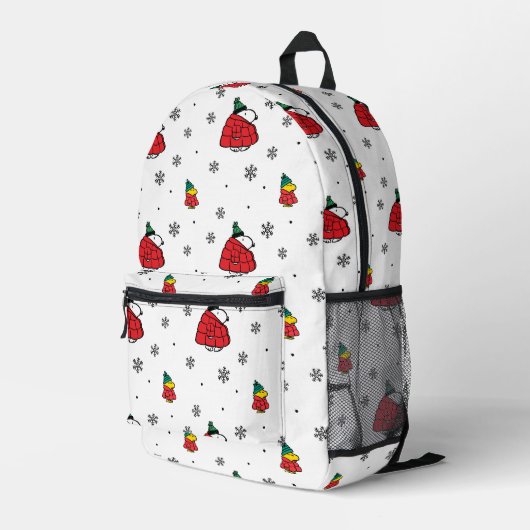 Erdnüsse | Snoopy Red Puffer Jacket Bedruckter Rucksack (Rückseitige Ecke Rechts)